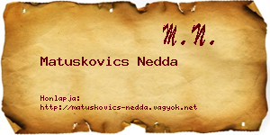 Matuskovics Nedda névjegykártya